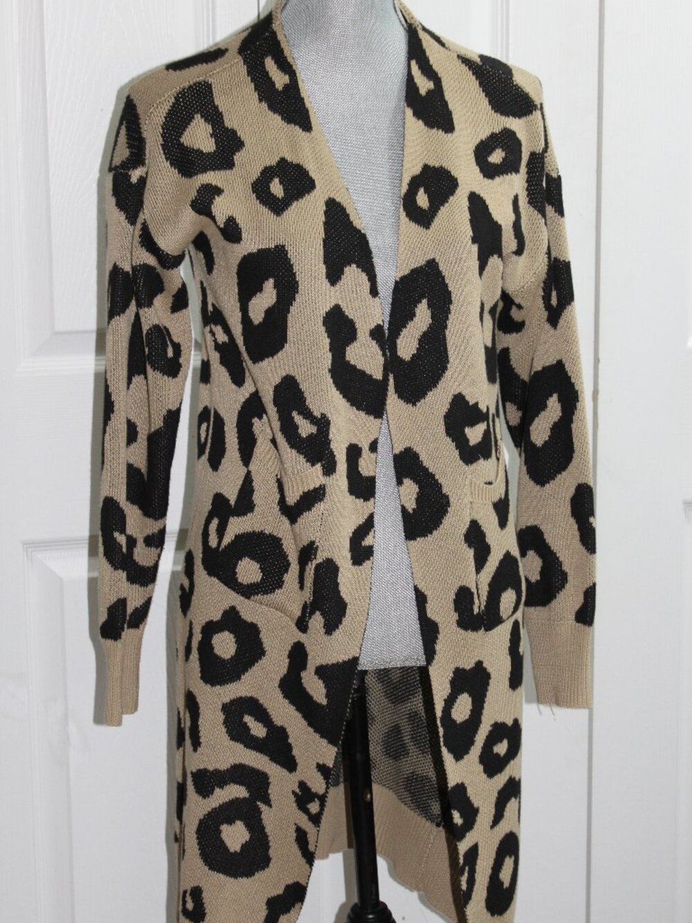 Vestidos Long Animal Print Sweater
